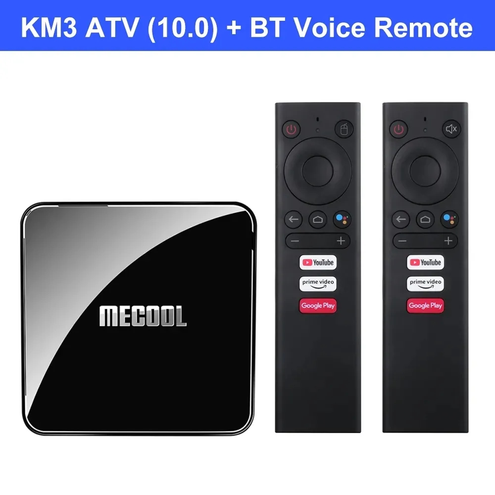 Mecool BT Controllo Remoto Vocale Air Mouse di Ricambio Android TV Box Mecool KM6 KM3 KM1 ATV Google TV Box