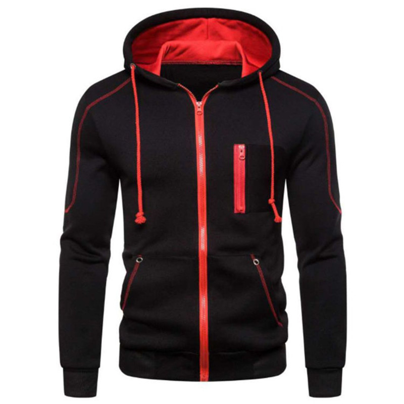 Homme sweat à capuche hommes veste de sport vestes décontractée homme fermeture éclair manches longues haut printemps automne vêtements hommes vêtements