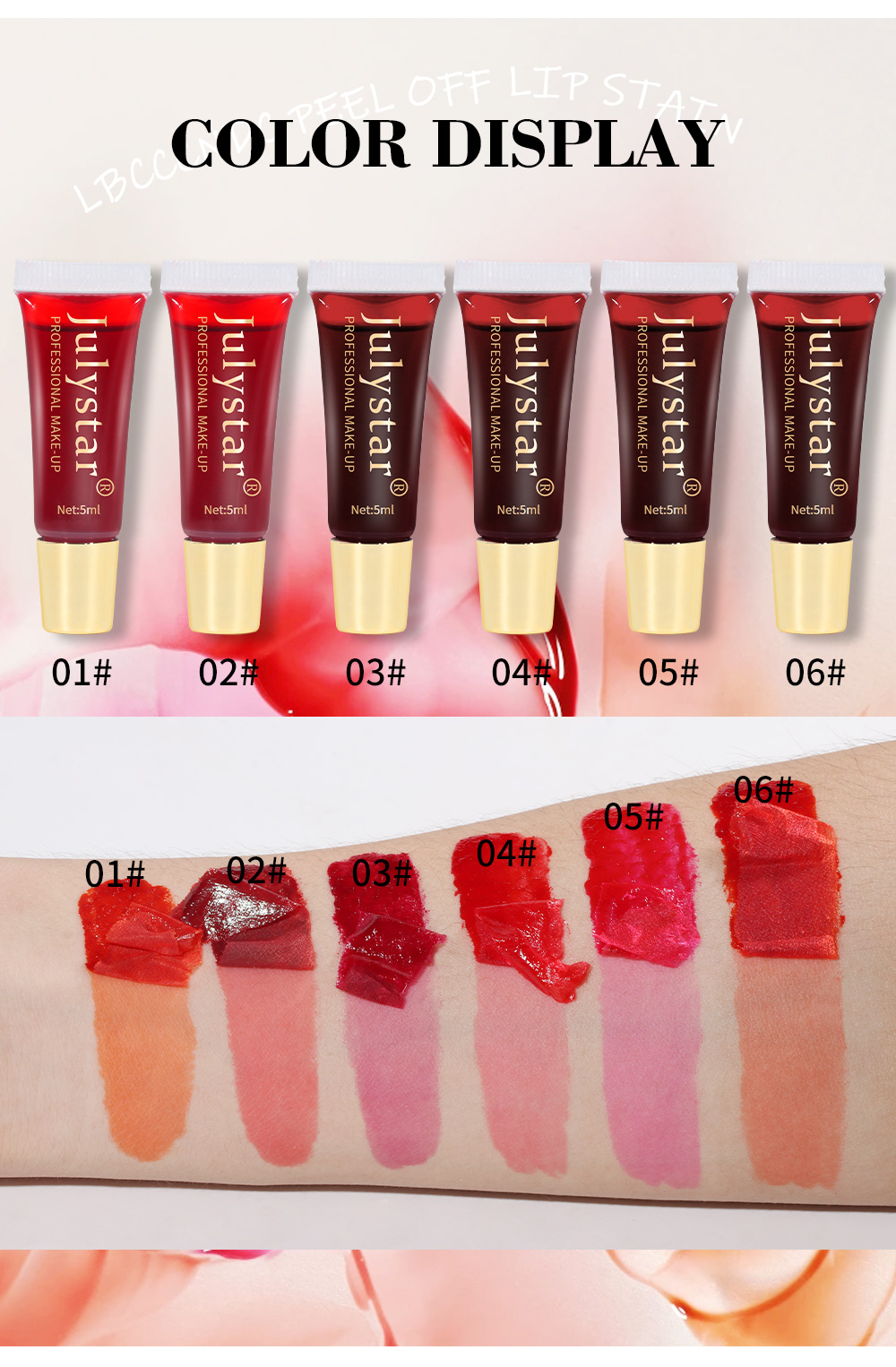 6 kleuren Tear Lip Glazuur Natuurlijke Langdurige Matte Mist Met Basiskleur Geverfd Lip Tear Lippenstift Grensoverschrijdend Explosief