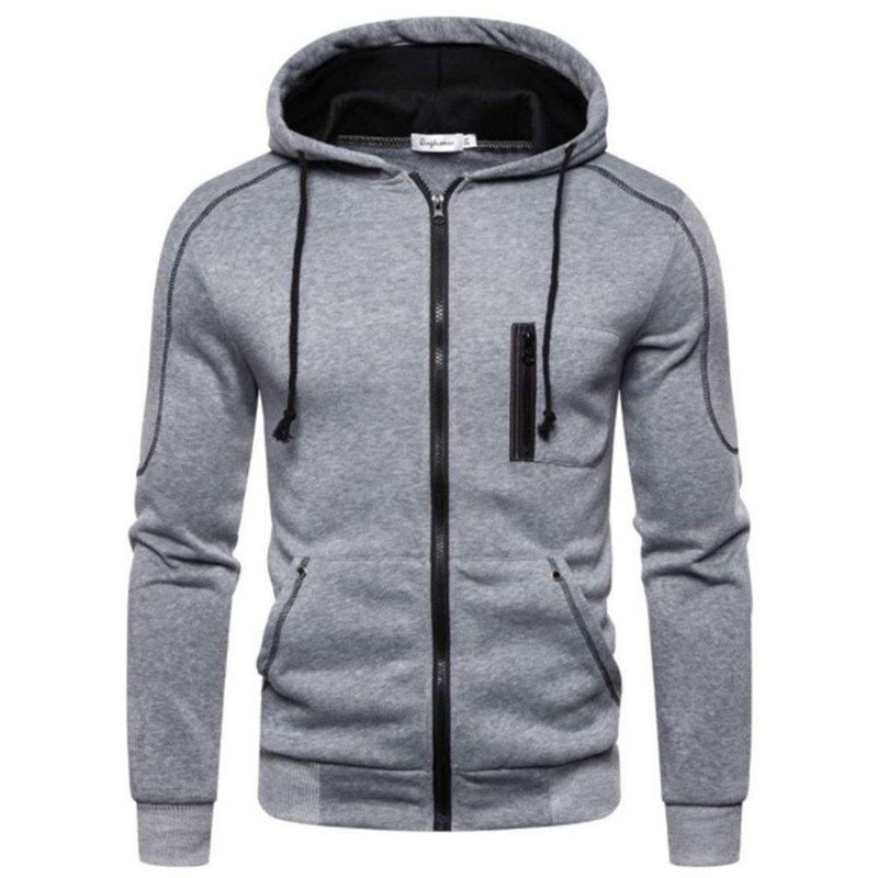 Homme sweat à capuche hommes veste de sport vestes décontractée homme fermeture éclair manches longues haut printemps automne vêtements hommes vêtements