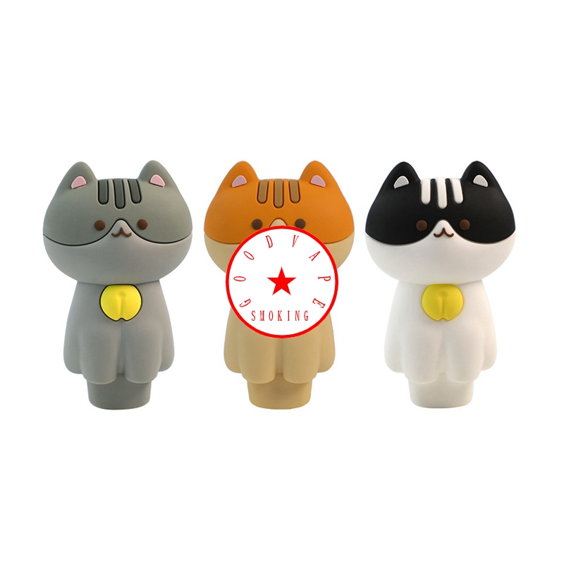 Mais recente colorido pequeno gato estilo silicone tubos de vidro filtro buraco tela tigela portátil inovador erva tabaco cigarro titular bong fumar handpipes