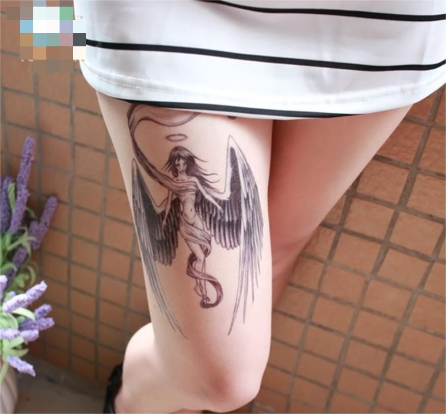 Трансграничная персонализированная мода, наклейки с татуировками на руку падшего ангела с наклейками Ricaron wateattoo, наклейки с татуировками rproof, как для мужчин, так и для женщин