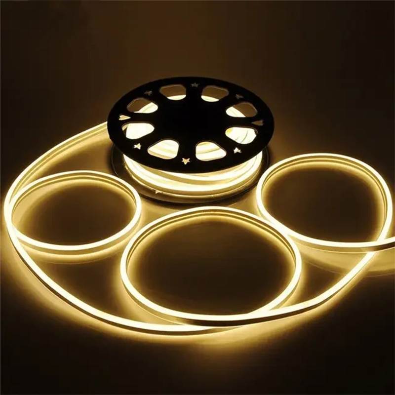 50M Roll LED Neon Lamp 12V 6*12MM 2835 Silicone Waterproof Flexible Cutting DIY Strip Light