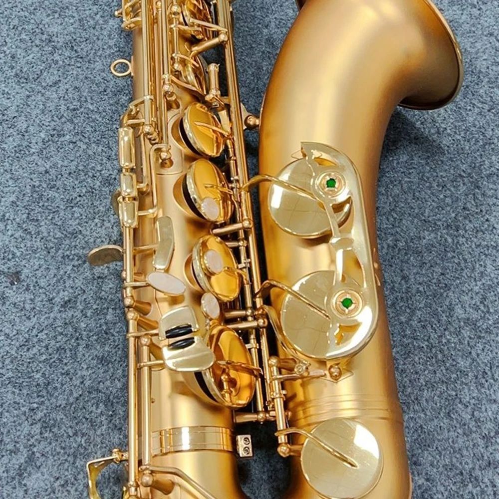 High-End-Tenorsaxophon, matt, klassisch, 54, Modell B, Jazzinstrument, französisches Handwerk, professionelles Tenorsaxophon 00