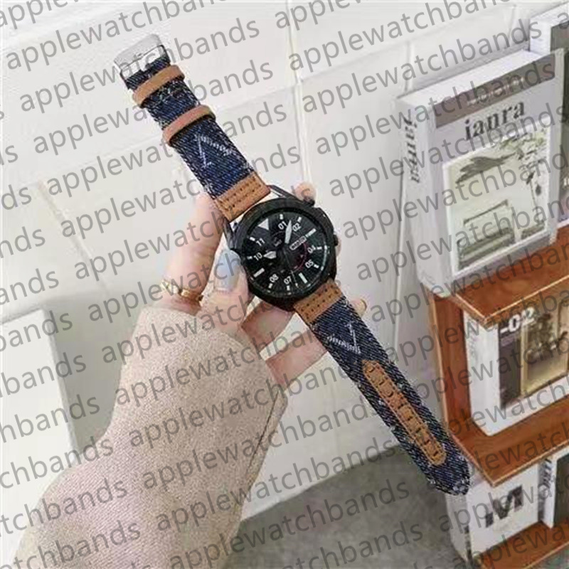 20mm 22mm Band Designer Samsung Watch Band Watch Strap For Samsung Galaxy Watch 5 4 Band 40mm 44mm 42mm 46mm Luxury Denim Monogram Armband Smart Straps