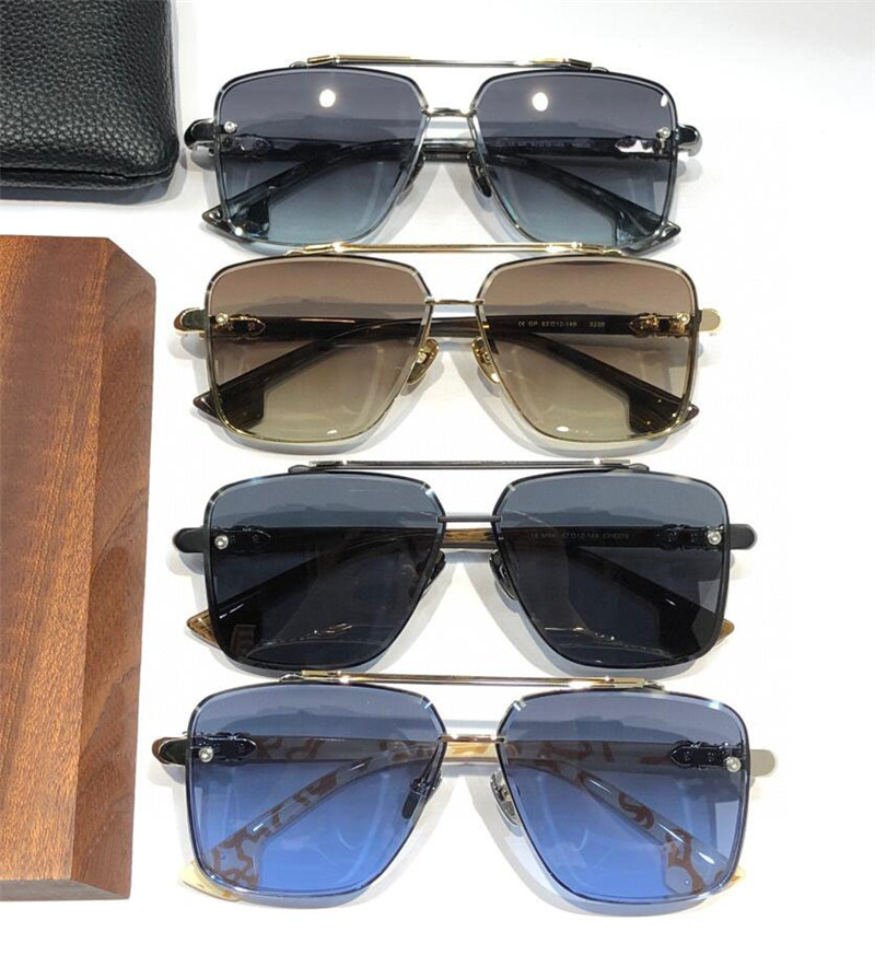 Occhiali da sole quadrati dal nuovo design alla moda 5239 squisiti occhiali da sole con montatura in oro K, forma retrò, stile popolare e generoso, occhiali di protezione UV400 esterni di fascia alta