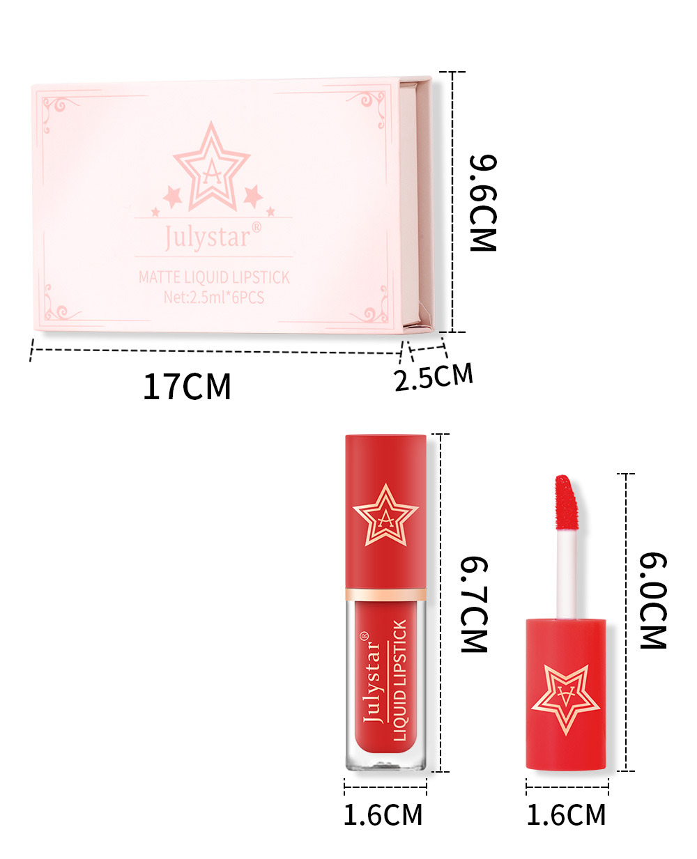 Lippenstift Lip en Wang Tweeërlei gebruik Matte Lip Glazuur Twee sets Natuurlijke blijvende Niet-vervagende non-stick Cup Mist Lipstick Groothandel