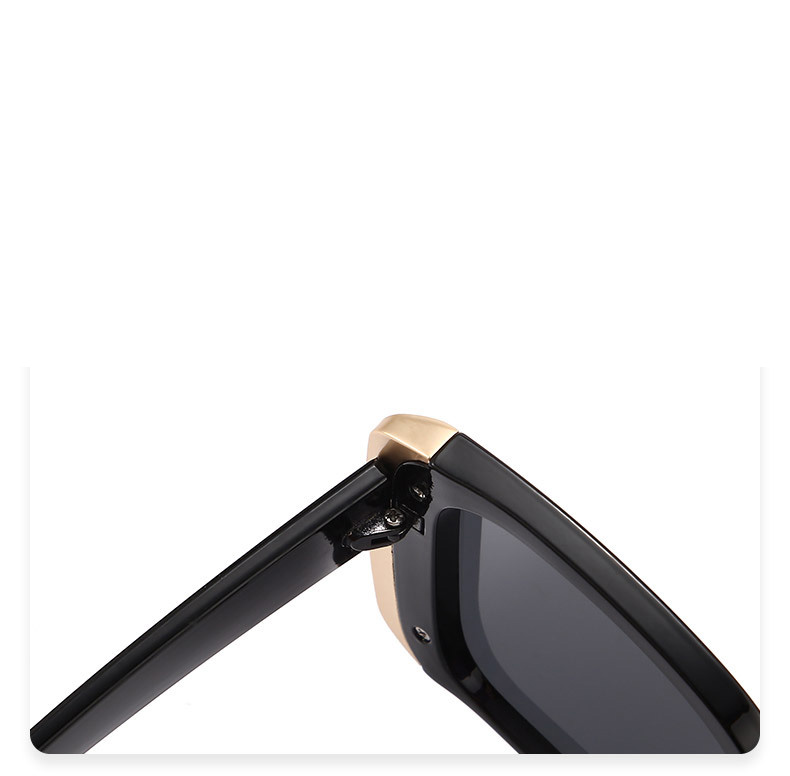 Nouvelles lunettes de soleil design Full Frame Square Metal Edge, lunettes de signature simples et à la mode, haut de gamme et Small Crowd UV400 résistantes aux UV