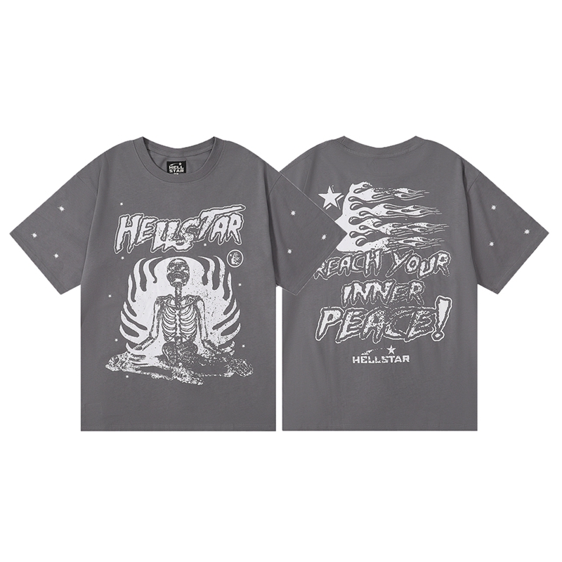 고품질 Hellstar 티셔츠 남성 여성 Womens Hellstar T 셔츠 디자이너 남성 여름 커플면 티 캐주얼 여성 하이 스트리트 대형 짧은 슬리브 티