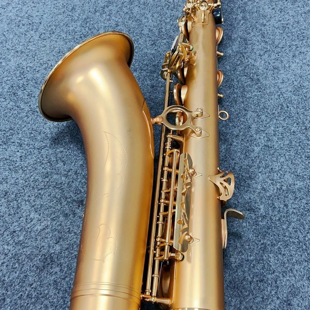 High-End-Tenorsaxophon, matt, klassisch, 54, Modell B, Jazzinstrument, französisches Handwerk, professionelles Tenorsaxophon 00