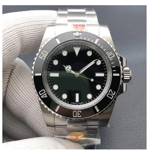 N Factory 114060 Mens Watch Sub No Date ETA 2836 Movement Sapphire Glass 40mm Mechanical Automatic Watch Ceramic Dial Diving Luminous Diving 100M 904L