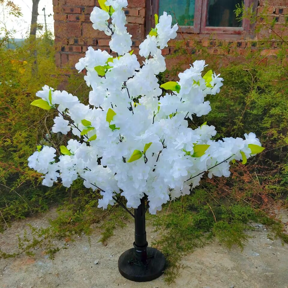 Nouvelle fleur de cerisier artificielle, Simulation d'arbre de souhait, plante d'empotage, pendentif d'aménagement paysager pour fête de vacances, décoration de maison de mariage