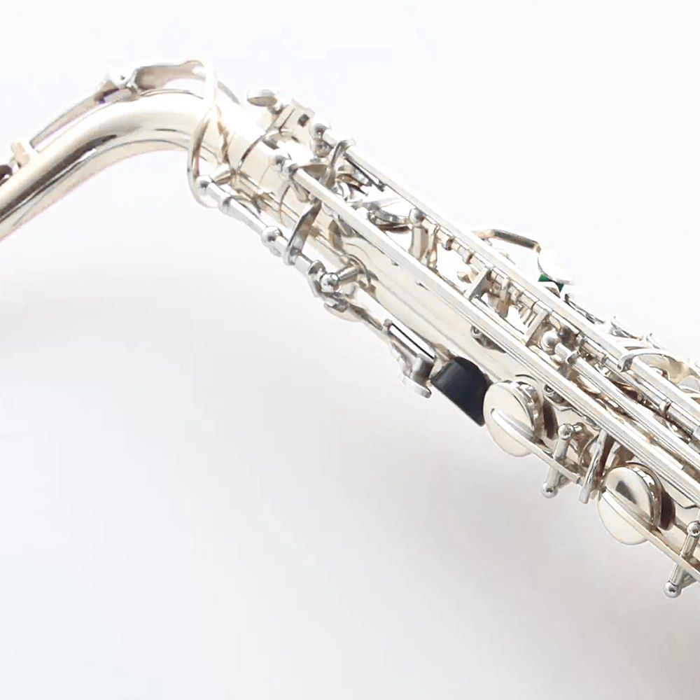 Klassieke 54 zilveren altsaxofoon E plat Frans ambachtelijk één-op-één structureel instrument met de hand gesneden patroon altsaxen