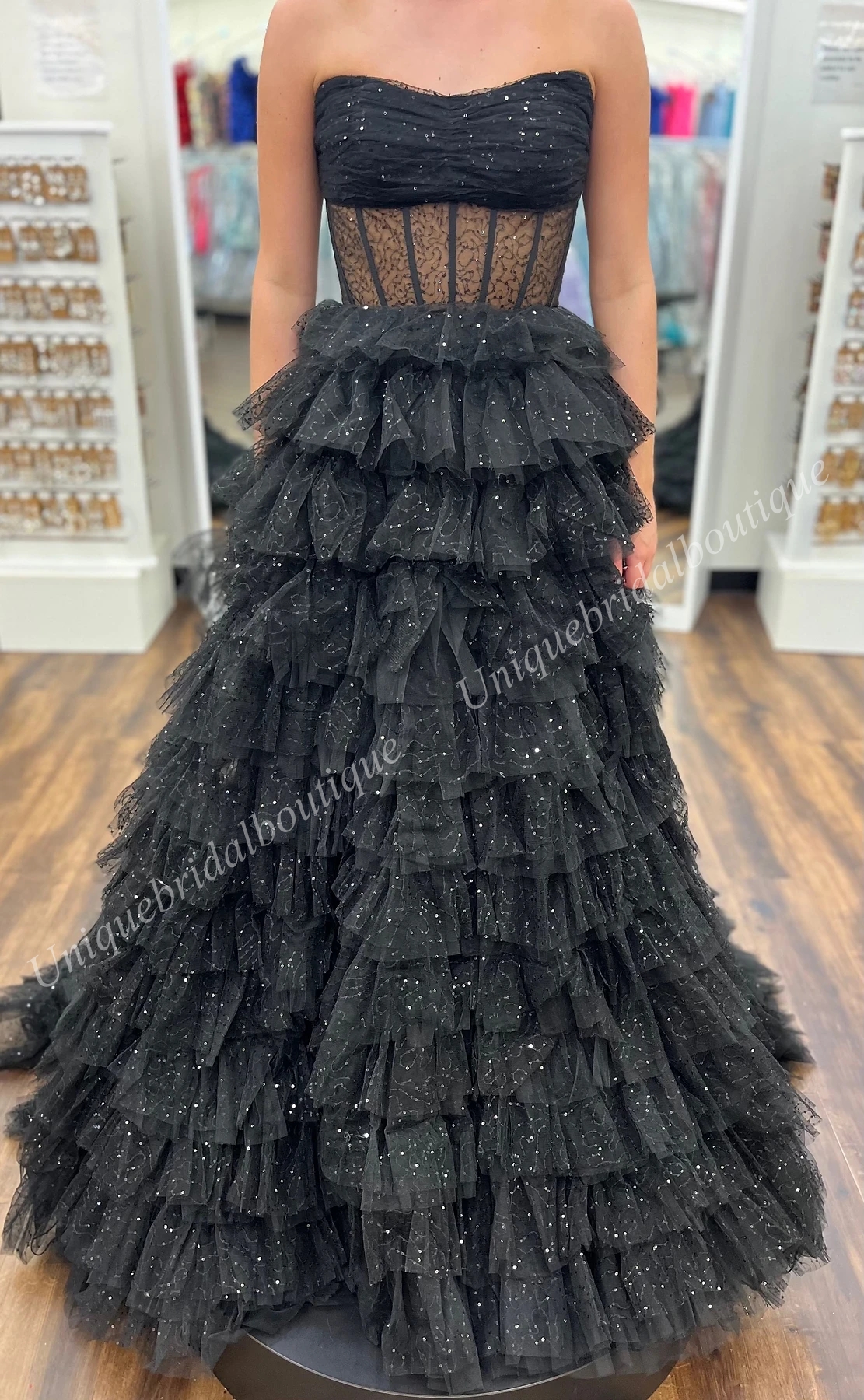 Lantejoulas tule vestido de baile 2k24 sheer espartilho corpete plissado saia senhora concurso inverno formal cocktail festa vestido tapete vermelho pista drama black-tie gala quente rosa ouro