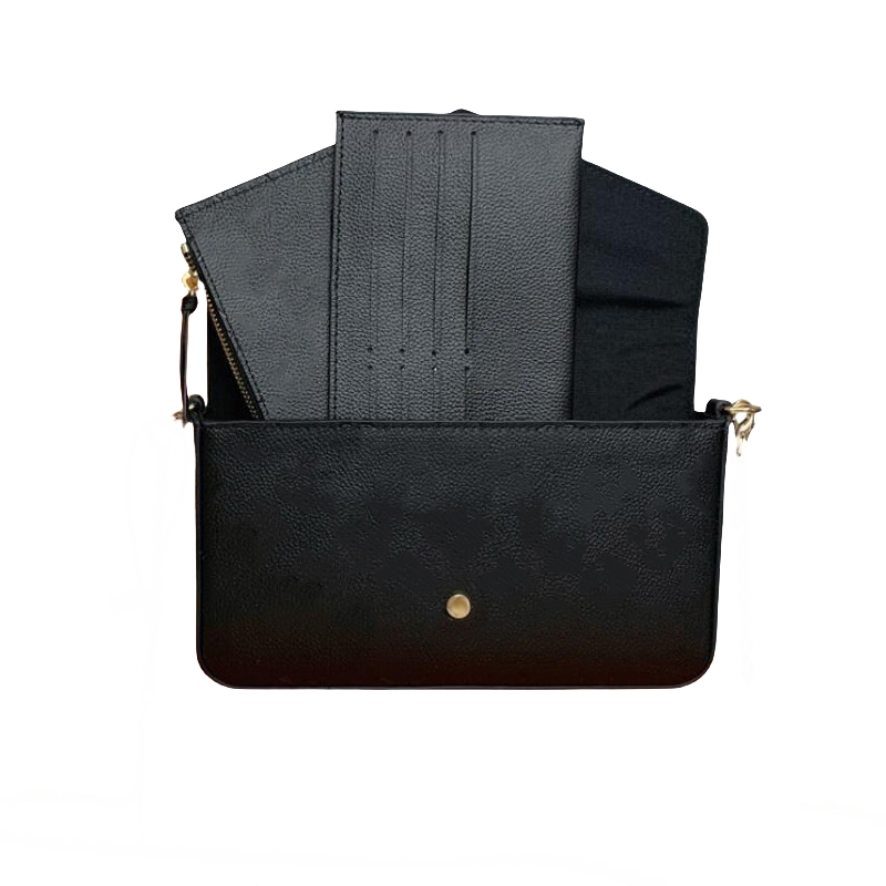 Дизайнерская женская сумка 3-в-1, сумка-конверт с цепочкой через плечо, клатч, кошелек