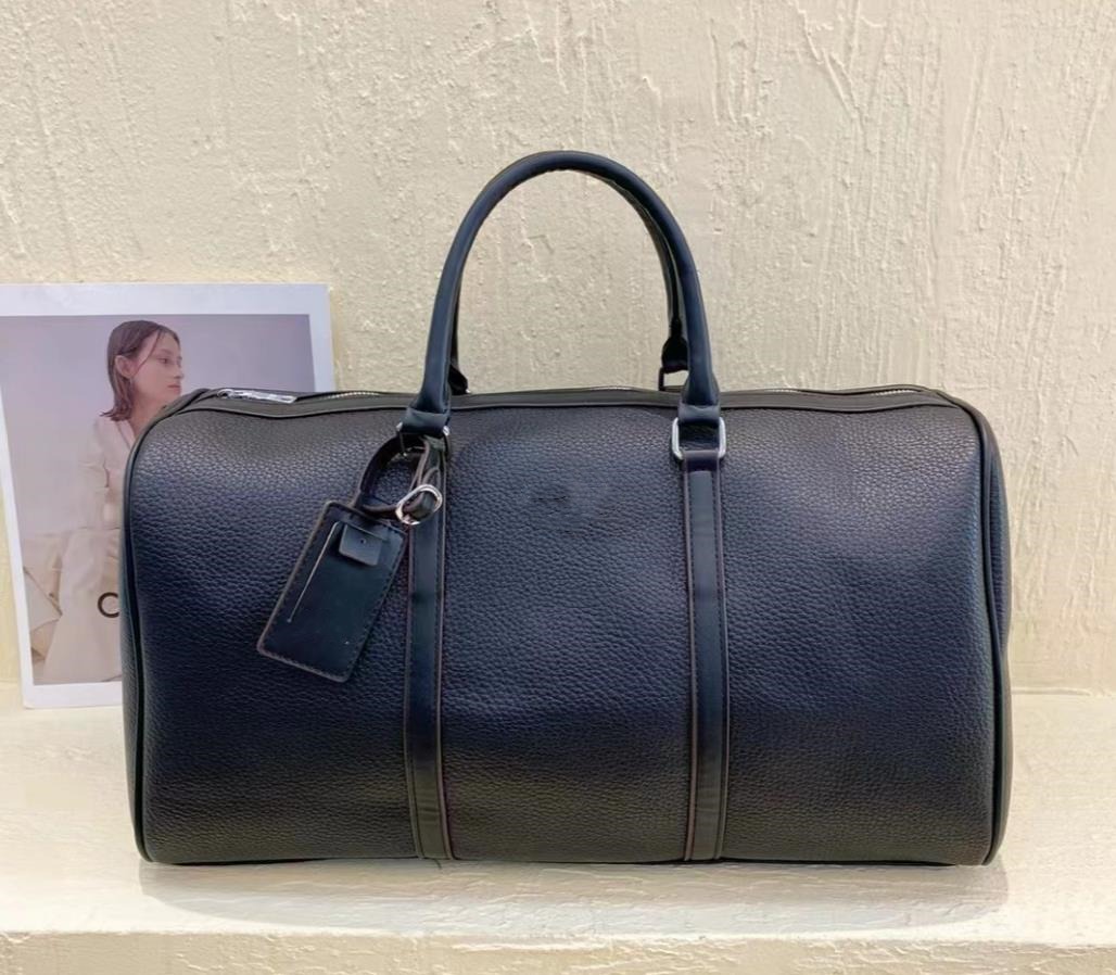 Duffel sacos manter todo o designer de couro grande capacidade mulheres homens ao ar livre bagagem tote luxo zíper fechamento bolsa ombro