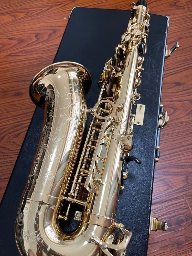 Klasyczny e-flat serii 80II profesjonalny model saksofonu alto jeden na jeden zaawansowany wzór grawerowania wzoru Jazz Instrument