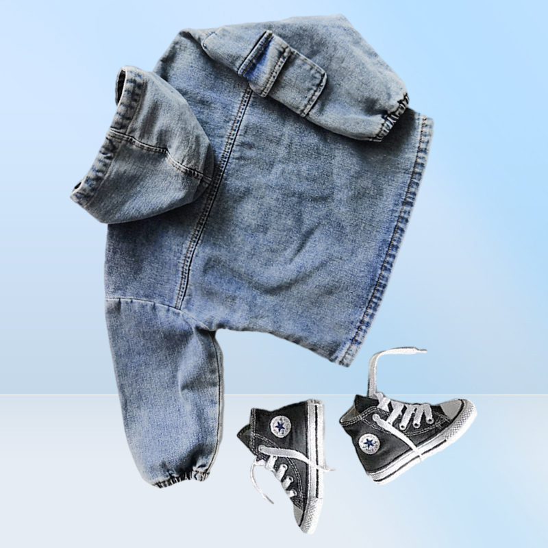 Thunderer Girls Jean Jacket Spring Autumn Unisex Work abbigliamento Boys Coat con cappuccio di denim con cappuccio 27 anni Abiti invernali bambina LJ2011252530341