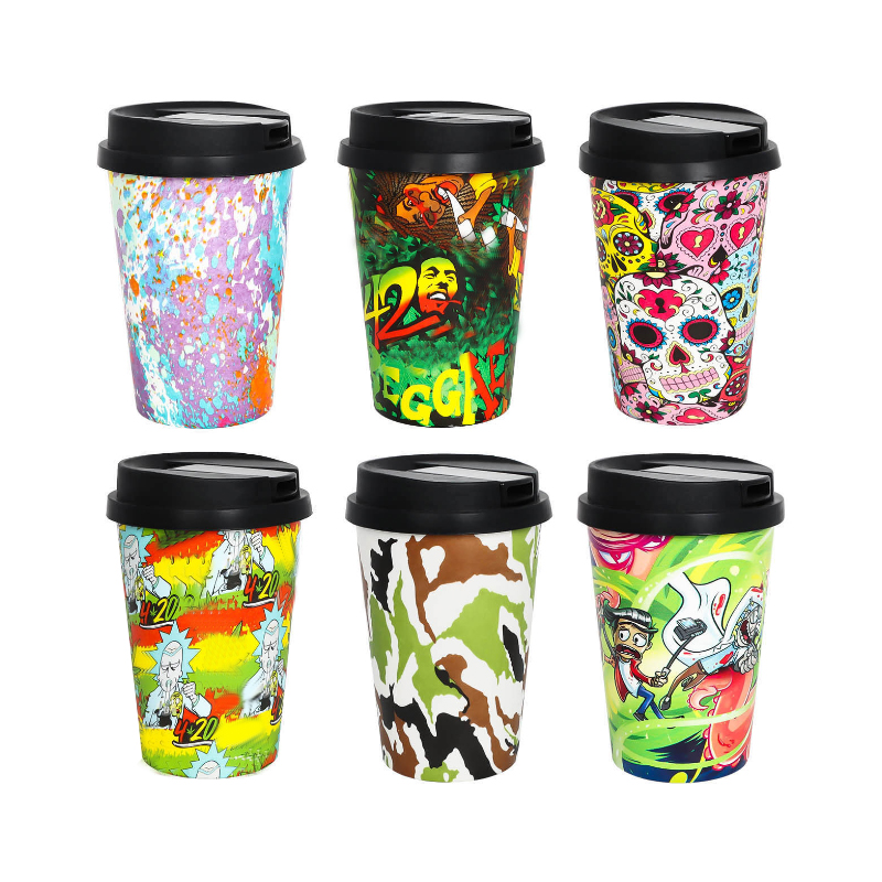 Voyage narguilé tasse fumer tuyau d'eau embout pliable et bols de filtre détachables voiture portable dispositif à main 6 couleurs disponibles en gros