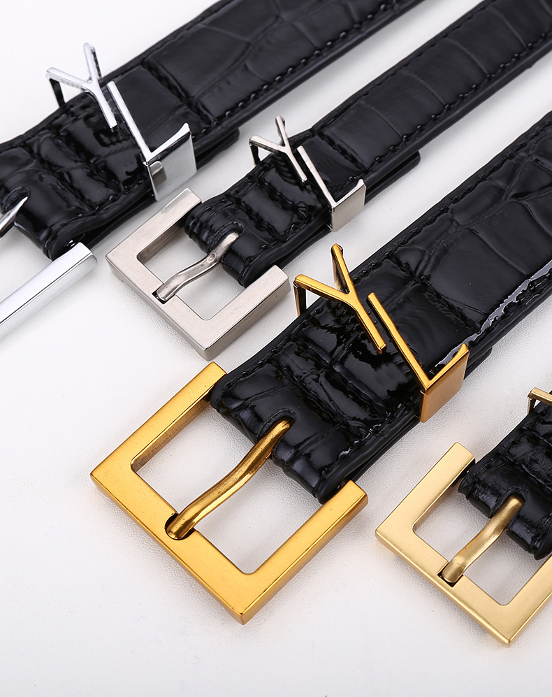 Designer Belt for Women Genuine Leather Cowhide Width 2cm and 3cm Men Designers Belts Bronze Buckle Gold Womens Waistband Cintura