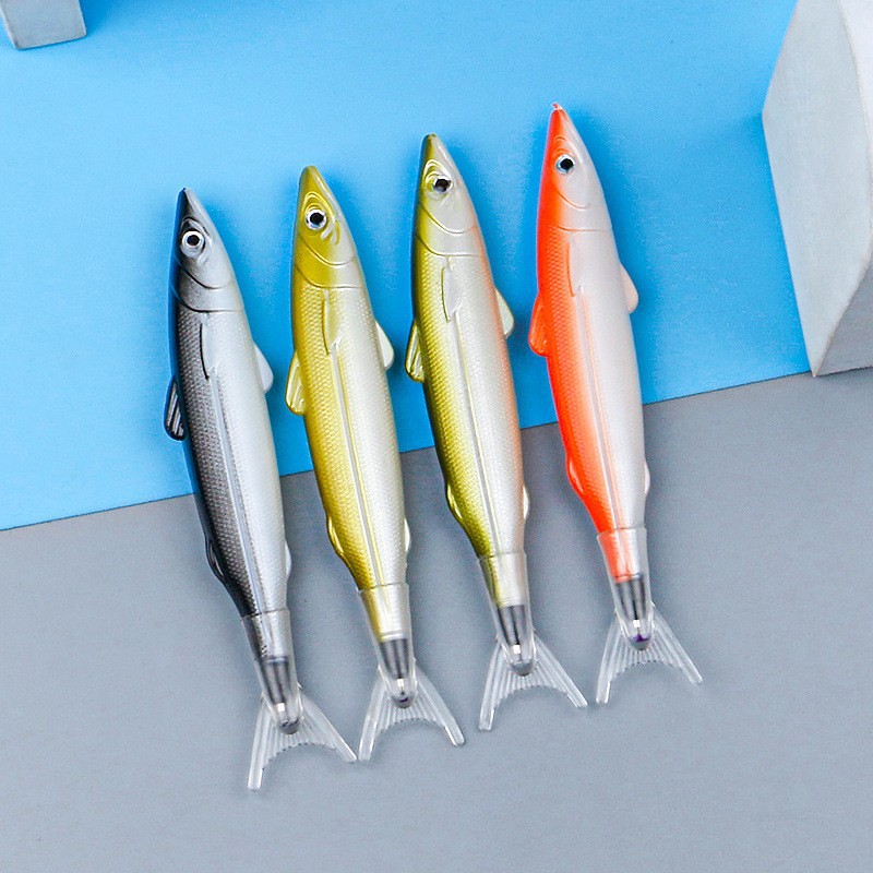 Creative and funny salted fish shaped ballpoint pens Ocean series ballpoint pen