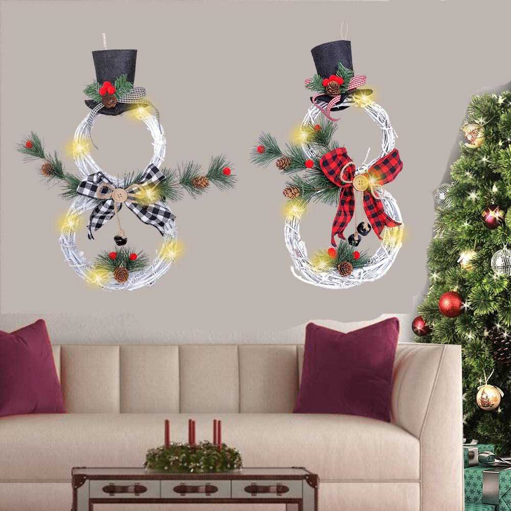 2023 Juldekorationer julbelysning rotting kransar jul träd hem dekorationer hänge fönster skärmar rekvisita