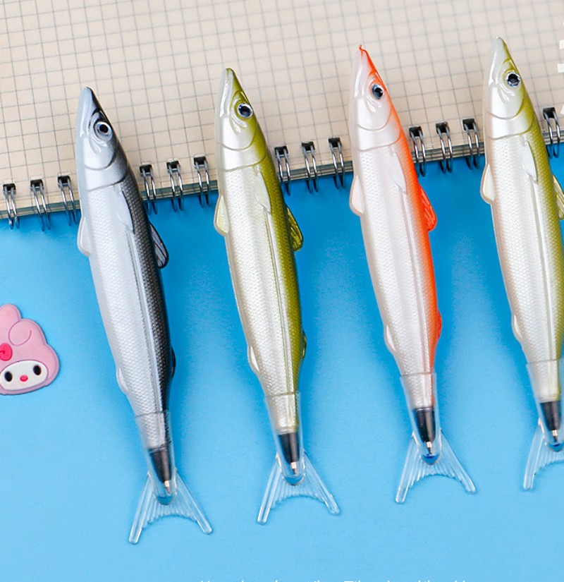 Creative and funny salted fish shaped ballpoint pens Ocean series ballpoint pen