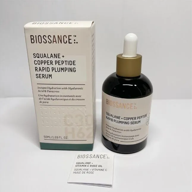 Bioossance Squalane Vitamin C Rose Oil 30 ml Squalane En ny strategi för skönhetspeptid RAPID PLUMPING Serum