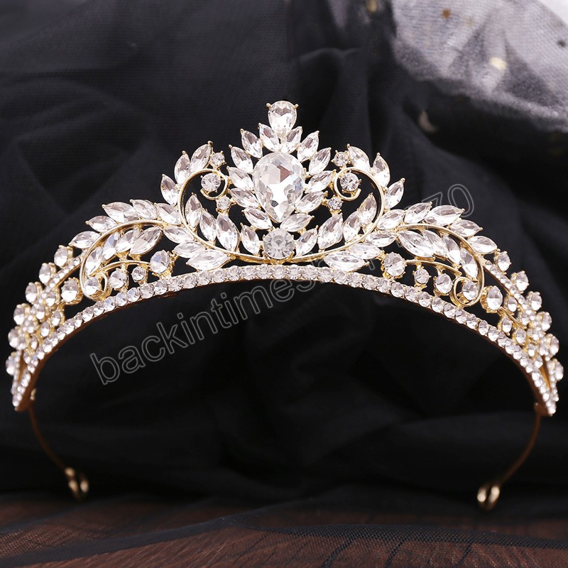 Zoete schattige meisjes verjaardagscadeau kroon voor vrouwen koningin kristal bruids tiara's kroon hoofdbanden haarjurk accessoires