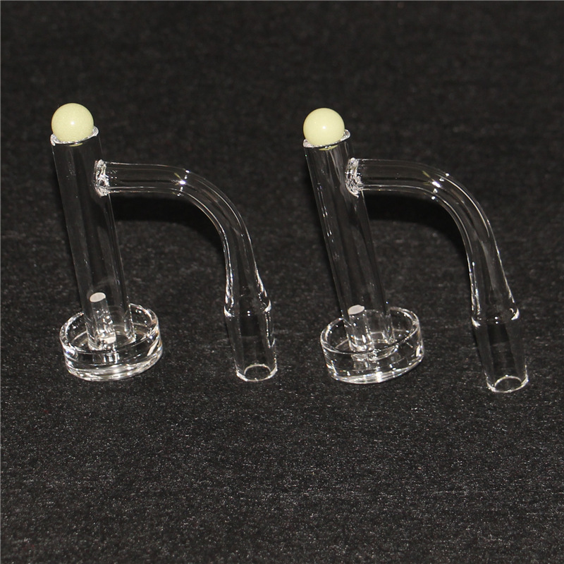 Narguilés tour de contrôle de bord biseauté Terp Slurper Quartz Banger avec pilier de quartz verre marbre Carb Caps 14mm pour conduites d'eau Dab Rigs