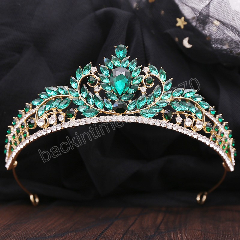 Zoete schattige meisjes verjaardagscadeau kroon voor vrouwen koningin kristal bruids tiara's kroon hoofdbanden haarjurk accessoires