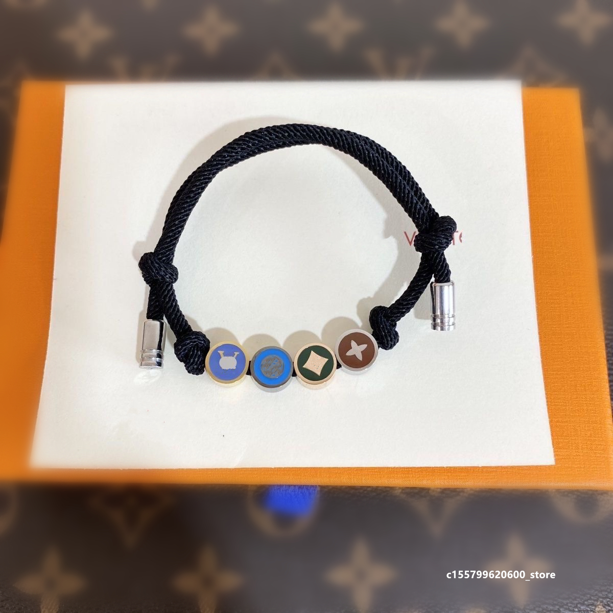 Gioielli firmati 23 regali Corda di prima scelta Bracciale con perline multicolori Nuovo rappresentante fortunato dell'erba a quattro foglie fidanzamento di San Valentino uomini e donne