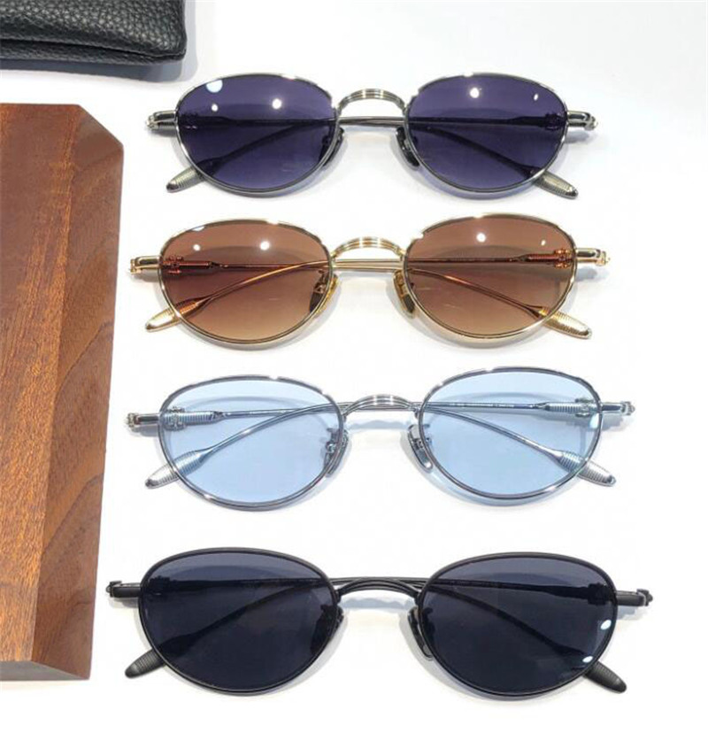 New fashion design retro sunglasses 8194 small oval metal frame fashionable and avant-garde style high end outdoor UV400 protection eyewear