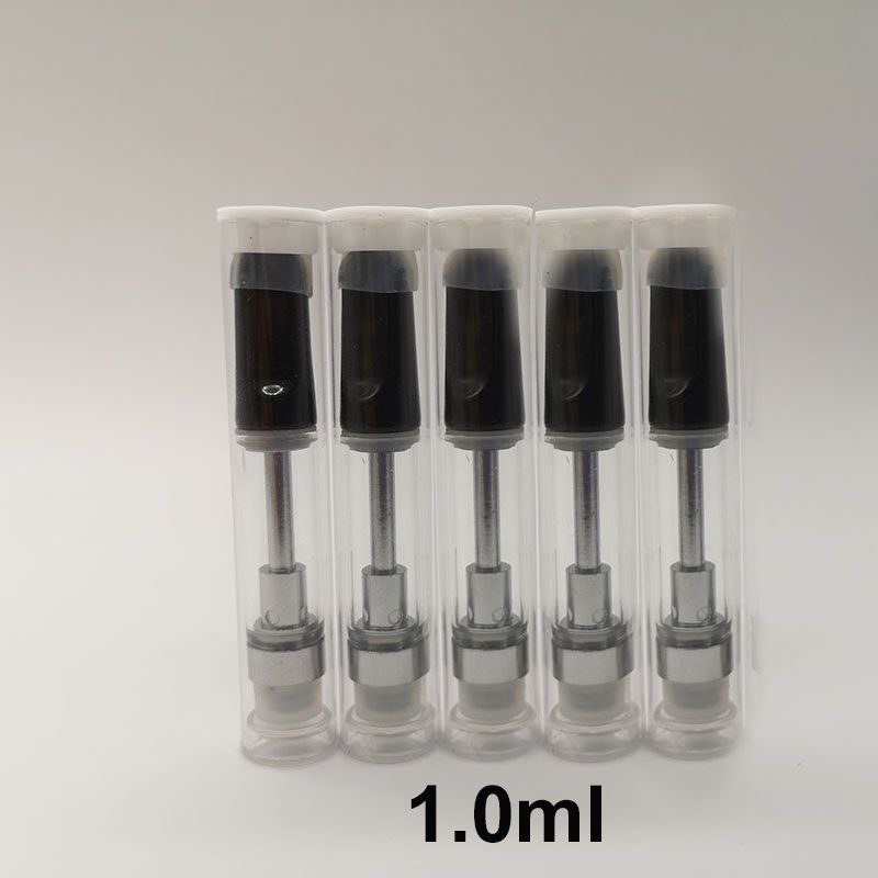 0,5 ml 0,8 ml 1,0 ml Cartucho de cerámica Embalaje de tubo de PVC Atomizador de 510 hilos Vacío 2,0 mm de espesor Agujeros de aceite Carros Blanco Negro Permitir personalizar