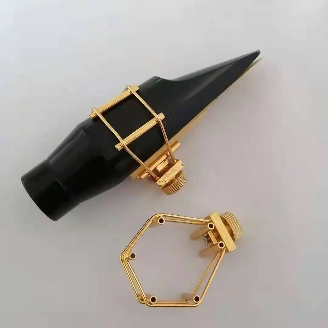 New diamond saxophone mouthpiece ligature soprano/tenor/alto gold-plated saxophone bakelite mouthpiece special clip accessories