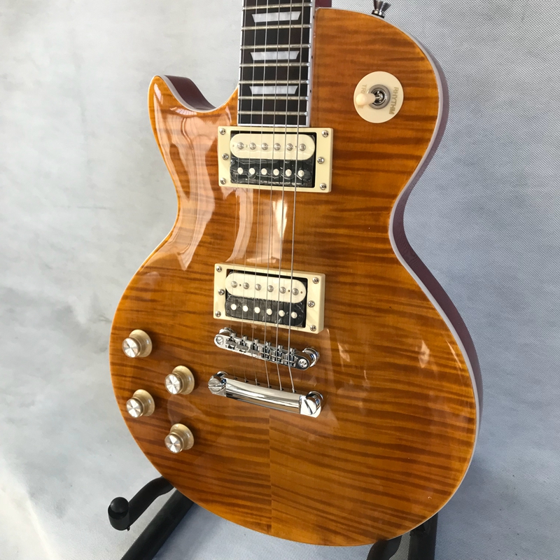 Guitare électrique LP main gauche, guitare marron. Hit classique, excellente qualité sonore, livraison gratuite