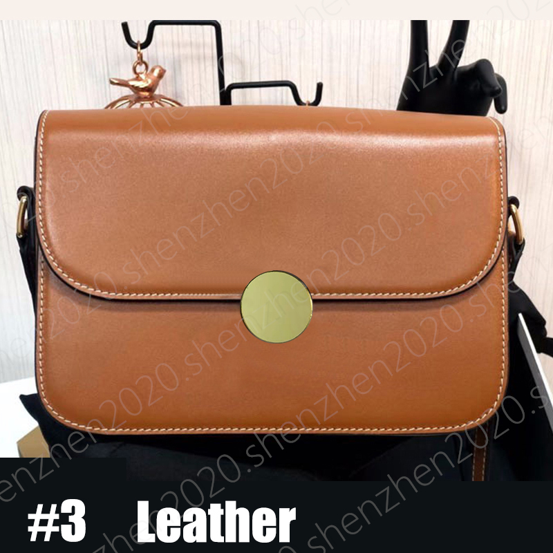 Premium Leather Fashion Women's Shoulder Bags with Gold Metal Hardware Messenger Bag