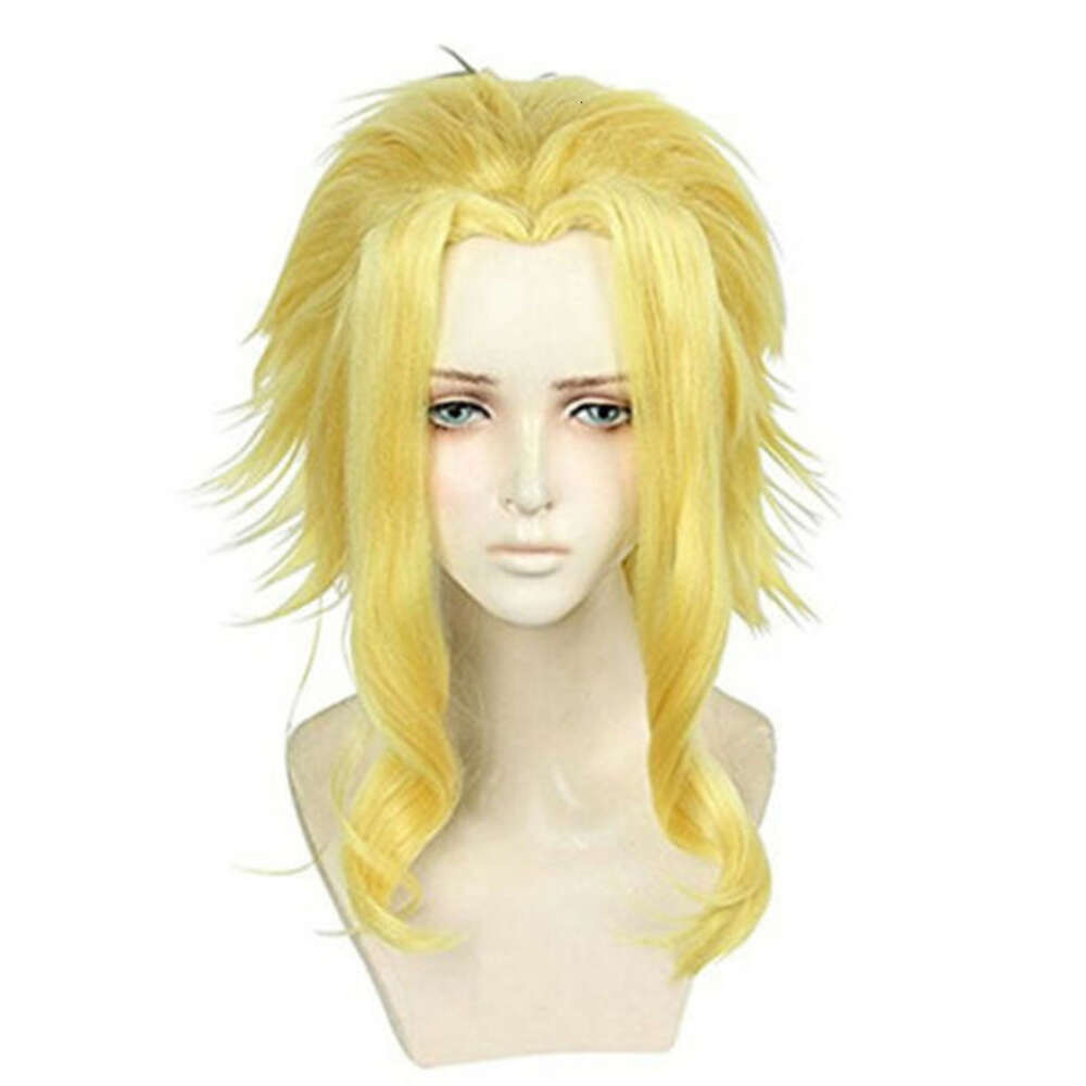 Parrucca gialla My All Might Yagi Toshinori Costume Boku No Hero Academia Parrucche cosplay capelli resistenti al calore