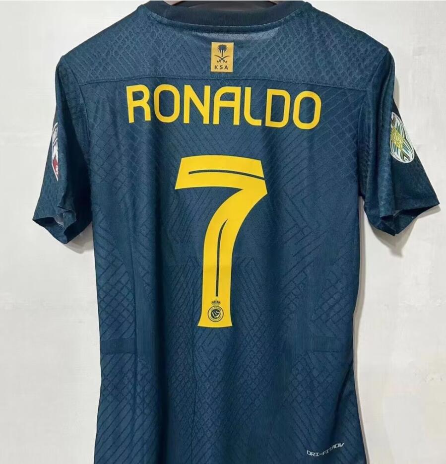 23 24 Al Nassr FC Soccer Jerseys Ronaldo 2023 2024 Hem Yellow Away 3rd Mane Cr7 Gonzalo Martinez Talisca Women Player Version Men Kids Kit Football Shiirt Al-Nassr