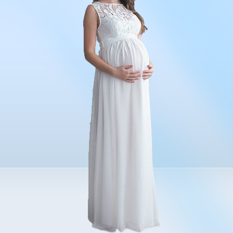 Kobieta Sexey koronkowe sukienki macierzyńskie Praph Praphy Rekwizyty ciążowe sukienka Maxi Pography Pourant Mommy ciążowa CLO1566702
