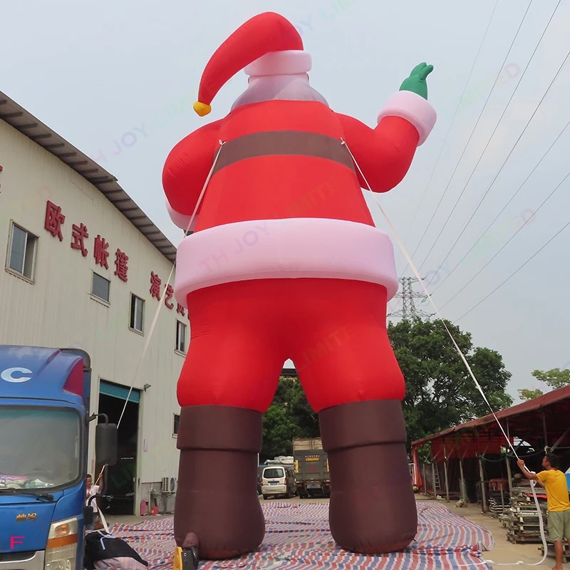 40 قدم عملاق LED قابلة للنفخ سانتا كلوز زخرفة الديكور عيد الميلاد في الهواء الطلق للمنزل Navidad 2024 جديد