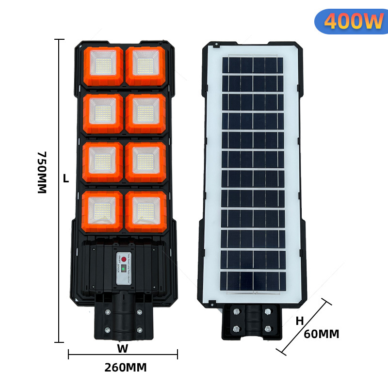 실외 프로젝트 태양 정원 램프 200W 300W 400W SMD 2835 LED 인체 태양 거리 조명 레이더 유도 센서 실외 스포트라이트