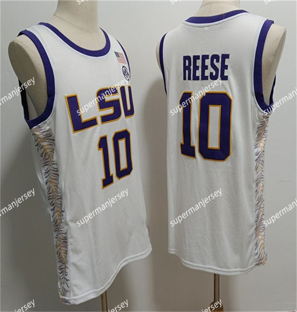 Maglia da basket Angel Reese LSU Tigers da uomo e da donna maglia Hailey Van Lith LSU cucita