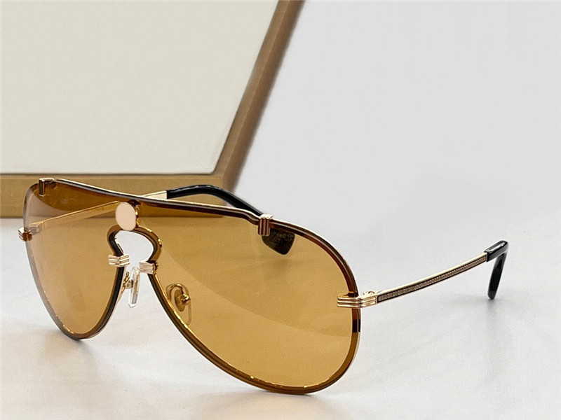 نظارة شمسية جديدة تصميم الأزياء 2243 عدسة اتصال إطار معدني بسيطة وشهيرة تنوعا في الهواء الطلق UV400 نظارات واقية مع العلبة