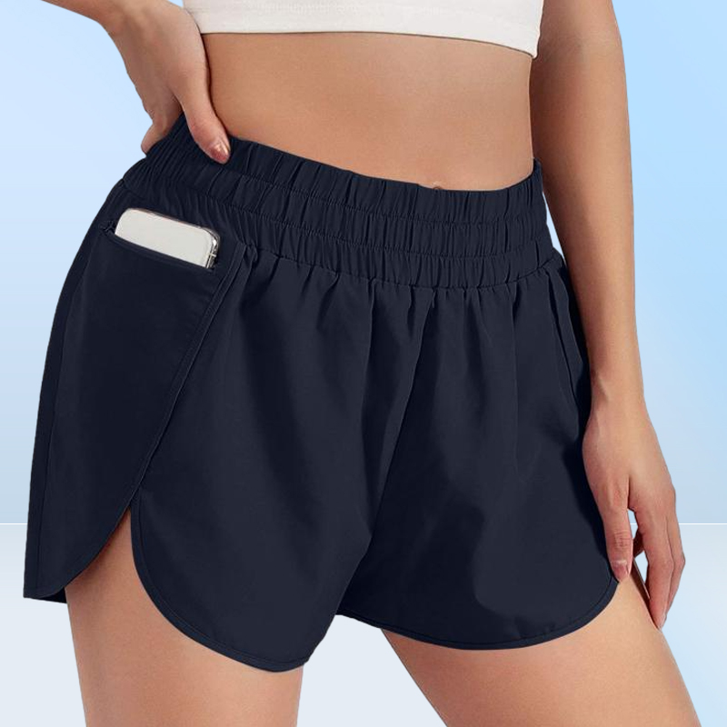 Laufshorts Frauen Sommer Sportlich Erwachsene Einfarbig Yoga Mit Kompression Unterwäsche Futter Weibliche Sportswear Bottoms4972783