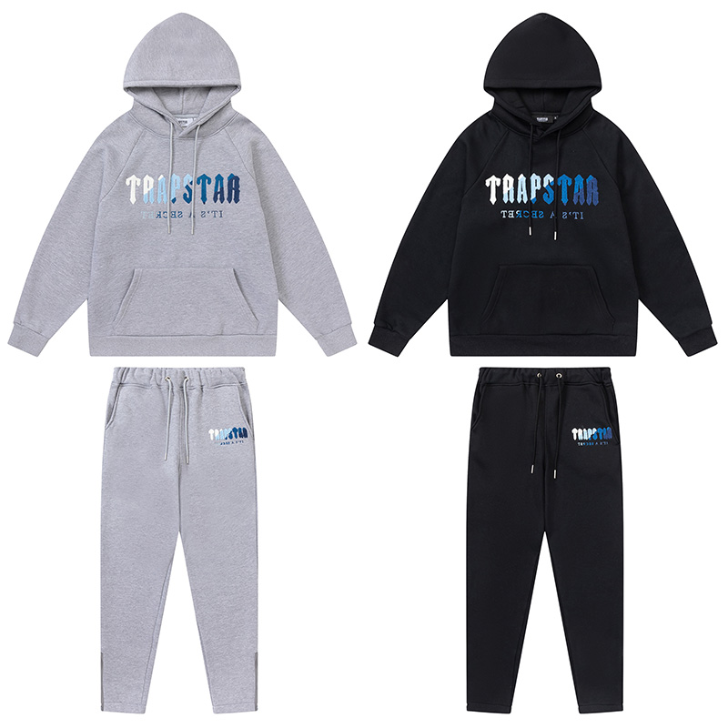 Trapstars Hoodies Calças Terno Toalha Bordado Mens Hoodie Designers Roupas Europa Estilo Sweatpants Designer Hoodie Trapstar Tracksuits Alta Qualidade