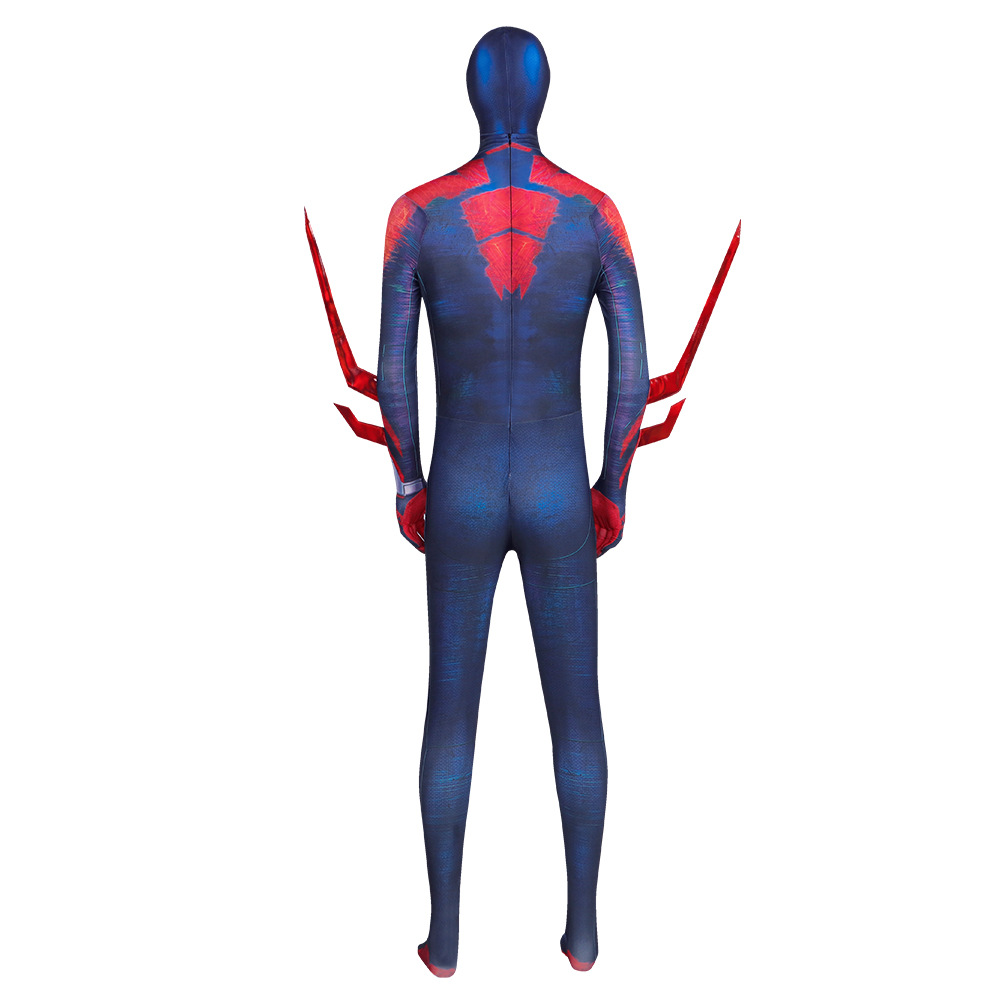 Spider Man 2099 Cos Costume Role Matching Bodysuit Cosplay Halloween Playsuit