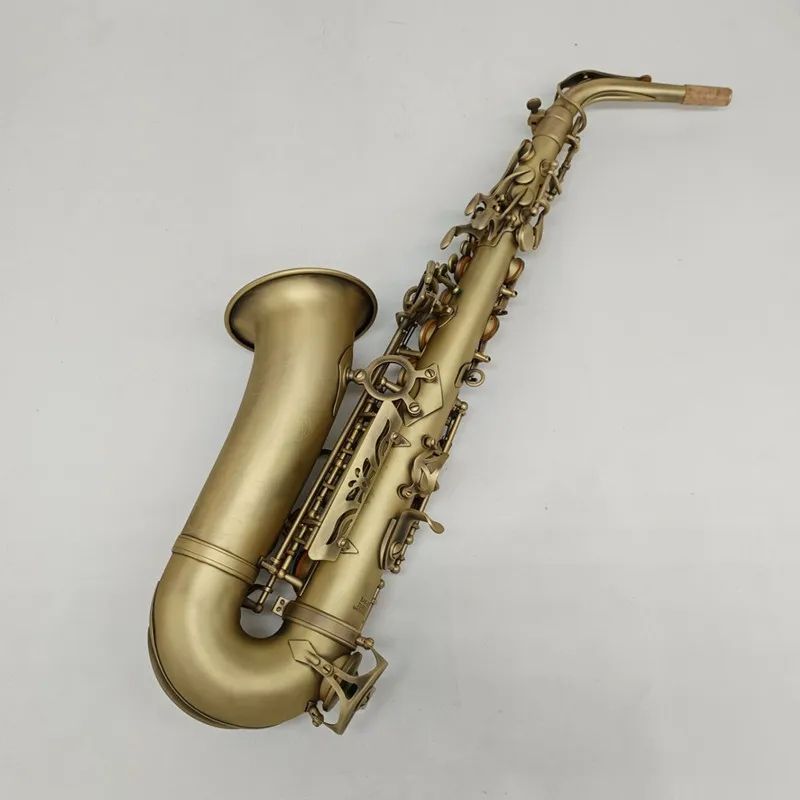 Saksofon saksofonowy SAS-802 antyczny miedziany E-Flat Profesjonalny instrument muzyczny z ustnikiem trzcinowym