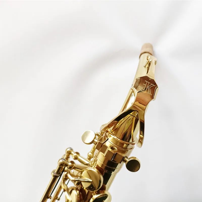 JK-Keilwerth Alto Eb Tune Saxophone Ny ankomst Mässing Gold Lacquer Music Instrument E-flat sax med fallstillbehör