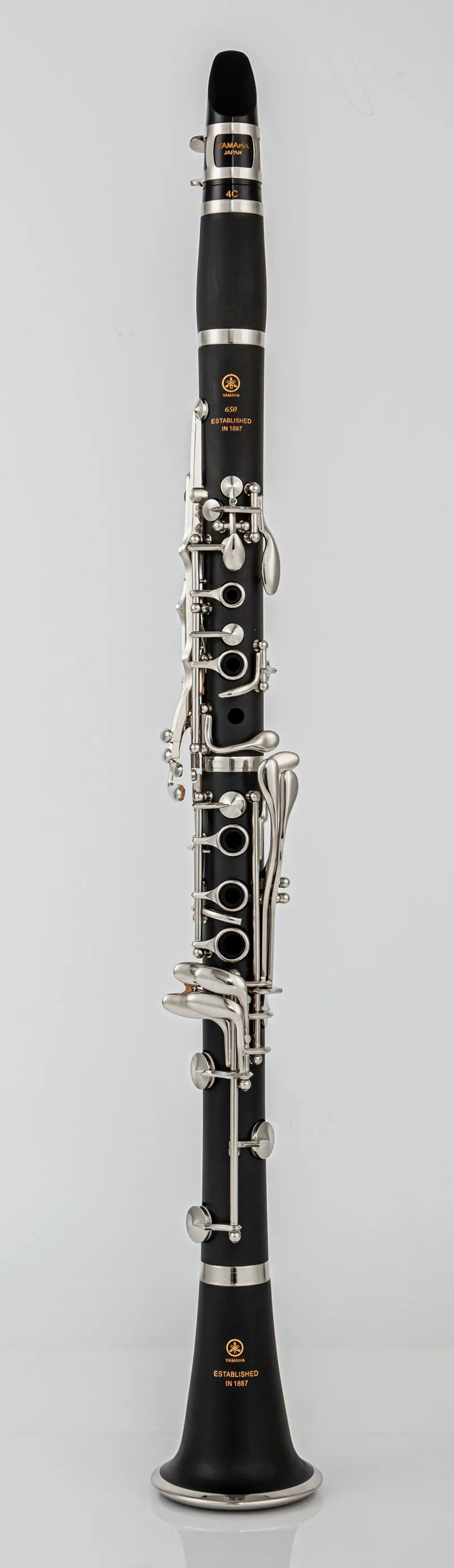 Feito no japão 650 clarinete 17 teclas caindo tune b/tubo de baquelite material do corpo clarinete instrumento de sopro